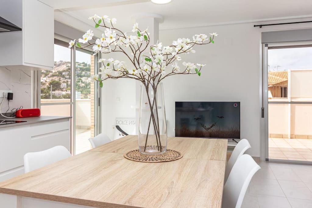 Ferienwohnung Atico Con Terraza Y Piscina Peñíscola Exterior foto